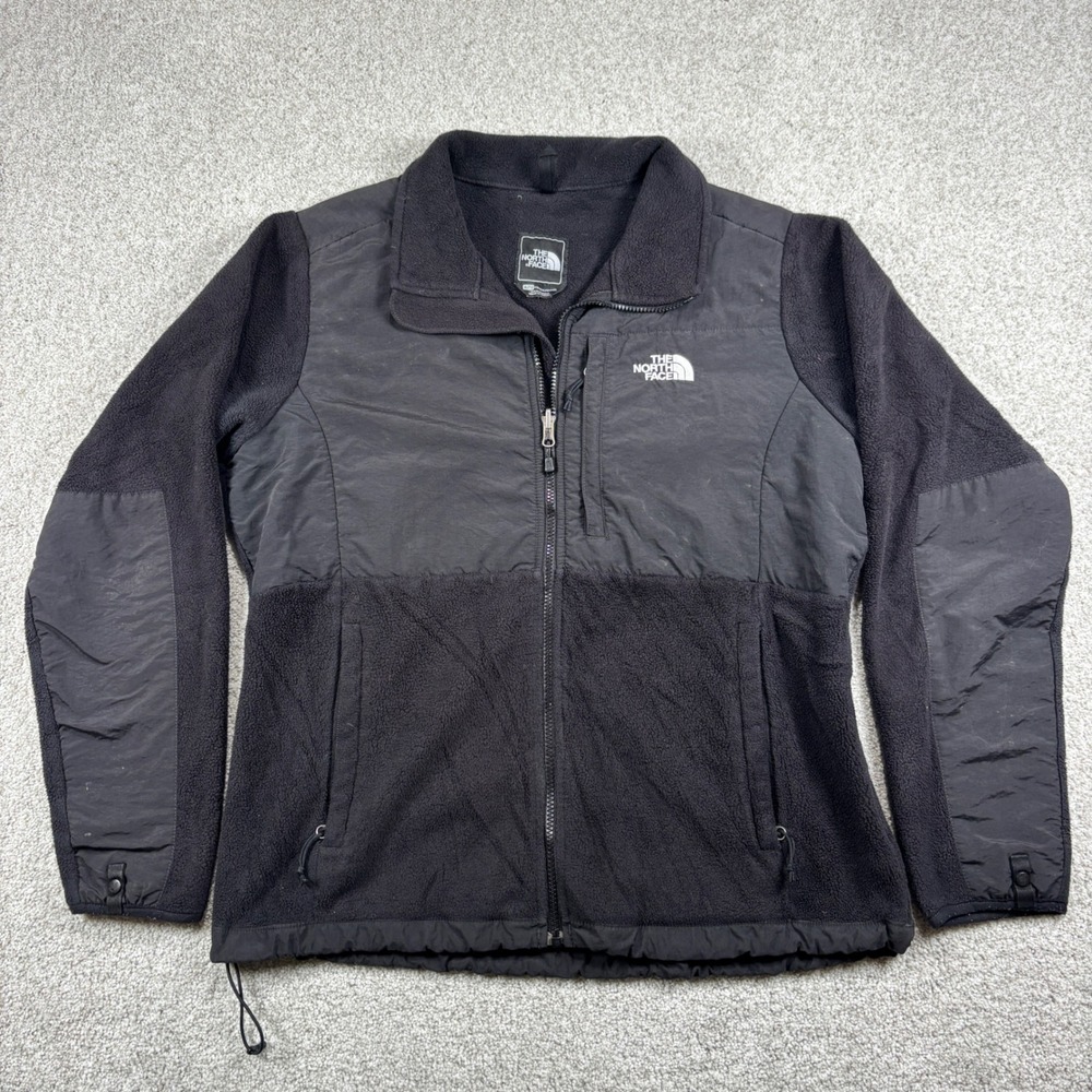 The North Face Fleece Jacket Womens XL Black Denali Full Zip